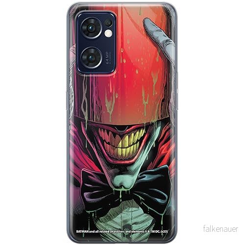 ERT GROUP mobiltelefonfodral för Oppo RENO 7 5G originalt och officiellt licensierat DC mönster Joker 029 optimalt anpassad till formen på mobiltelefonen, fodral tillverkad av TPU plast 5905795054199