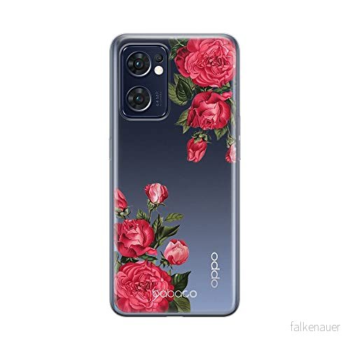 ERT GROUP mobiltelefonfodral för Oppo RENO 7 5G originalt och officiellt licensierat Babaco mönster Flowers 007 optimalt anpassad till formen på mobiltelefonen, gedeeltelijk transparant 5905511309459