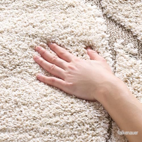 AmazonUkkitchen Safavieh Neapel Shag Area matta, syntetisk, samtida 3' 3" x 5' Cream/Beige 889048323599