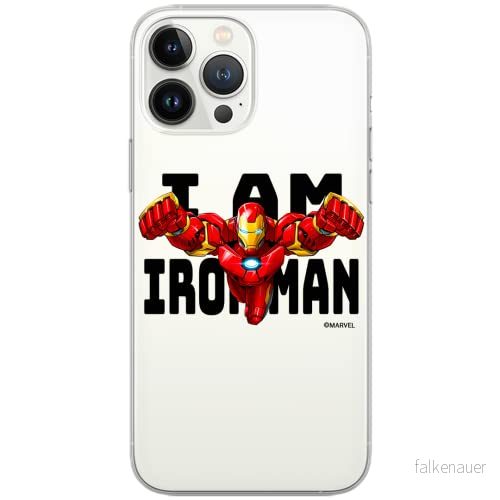 ERT GROUP mobiltelefonfodral för Apple Iphone 5/5S/SE originalt och officiellt licensierat Marvel mönster Iron Man 028 Vit optimalt anpassad till formen på mobiltelefonen, gedeeltelijk transparant 5904805140150