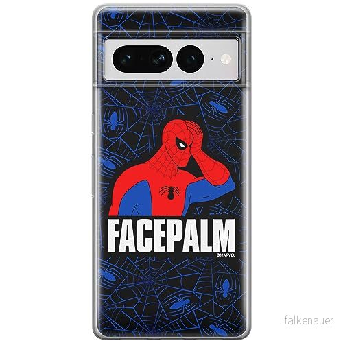 ERT GROUP mobiltelefonfodral för Google PIXEL 7 PRO originalt och officiellt licensierat Marvel mönster Spider Man 029 optimalt anpassad till formen på mobiltelefonen, fodral tillverkad av TPU plast 5905795176891