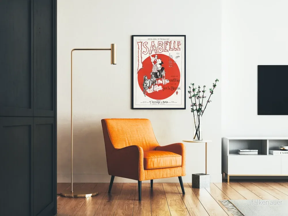 Vintageposter Isabelle 1896 dekorativ och konstnärlig - Bild 2