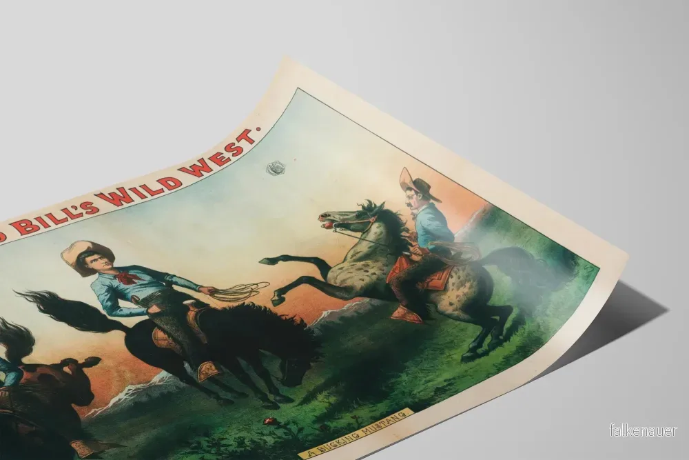 Vintageposter Buffalo Bills Vilda Västern - Vild Mustang - Bild 2