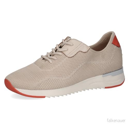 CAPRICE Damsneakers 9 23799 43, Beige stickad, 41 EU 4064216078228