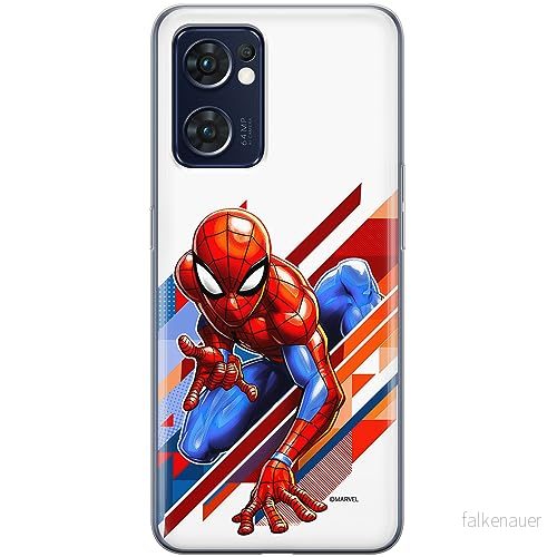 ERT GROUP mobiltelefonfodral för Oppo RENO 7 5G originalt och officiellt licensierat Marvel mönster Spider Man 023 optimalt anpassad till formen på mobiltelefonen, fodral tillverkad av TPU plast 5905511762896