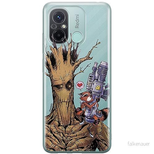 ERT GROUP mobiltelefonfodral för Xiaomi REDMI 12C/ 11A originalt och officiellt licensierat Marvel mönster Guardians of the Galaxy 001, gedeeltelijk transparant 5905511838744