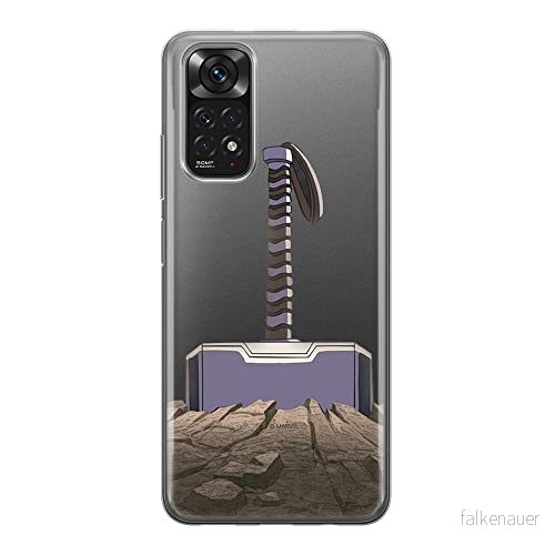 ERT GROUP mobiltelefonfodral för Xiaomi REDMI NOTE 11S 4G / 11 originalt och officiellt licensierat Marvel mönster Thor 002, gedeeltelijk transparant 5905511561185
