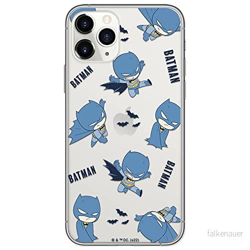 ERT GROUP mobiltelefonfodral för Iphone 11 PRO MAX originalt och officiellt licensierat DC mönster Batman 076 optimalt anpassad till formen på mobiltelefonen, gedeeltelijk transparant 5905131506078