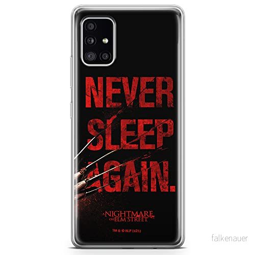 ERT GROUP mobiltelefonfodral för Samsung A51 originalt och officiellt licensierat Horror mönster Nightmare of Elm Street 003 anpassad till formen på mobiltelefonen, fodral tillverkad av TPU plast 5905511074715
