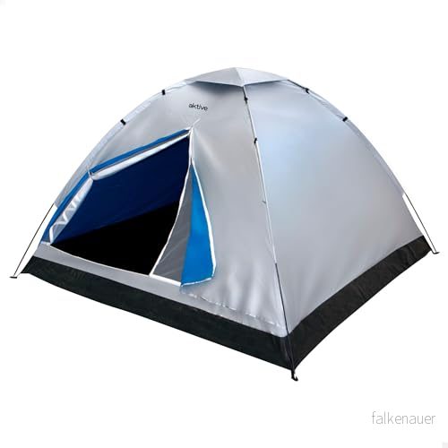 AKTIVE 52687 tält för 4 personer, silver, 205 x 130 cm 8412842526877