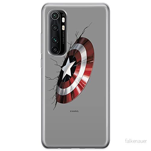 ERT GROUP mobiltelefonfodral för Xiaomi MI NOTE 10 Lite originalt och officiellt licensierat Marvel mönster Captain America 023 anpassad till formen på mobiltelefonen, fodral tillverkad av TPU plast 5904805587962