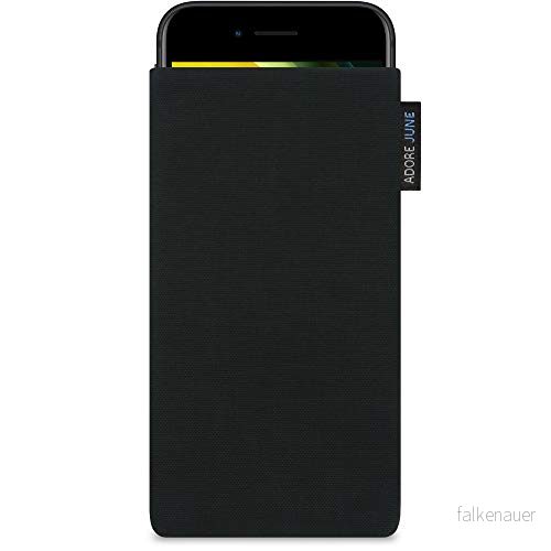 Adore June Klassisk svart väska kompatibel med Apple iPhone SE 2 mobiltelefonväska tillverkad av slitstarkt Cordura tyg skärmrengöringseffekt, i Europa 4260477568236