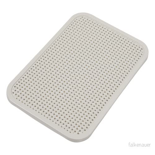 BranQ Home Essential lock i rottingdesign, storlek M, BPA fri plast PP, grädde, 28,8 x 19,7 1,5 cm 5901098050807