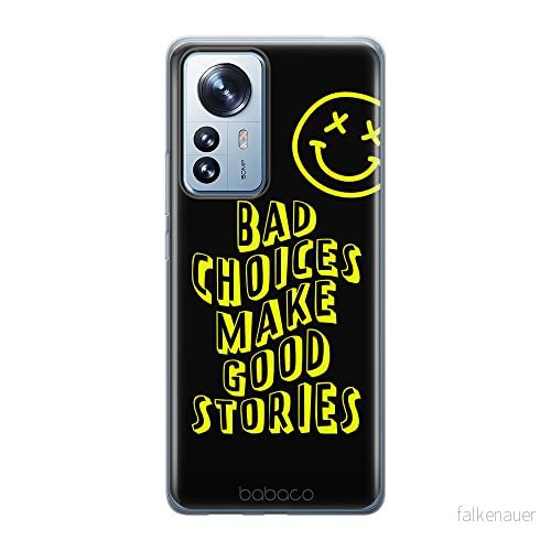 ERT GROUP mobiltelefonfodral för Xiaomi 12 / 12X originalt och officiellt licensierat Babaco mönster Bad choices 002 optimalt anpassad till formen på mobiltelefonen, fodral tillverkad av TPU plast 5905511486433