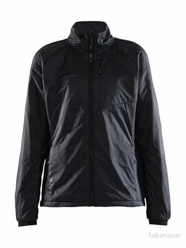 Craft CORE LIGHT PADDED JACKET Lätt jacka för kvinnor M svart vadderad övergångsjacka med låg förpackningsstorlek vindjacka träningsjacka 7318573741262