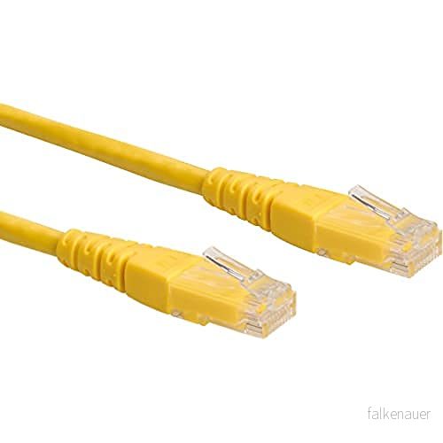 ROLINE UTP kabel Kat6 2m GUL 7611990156313