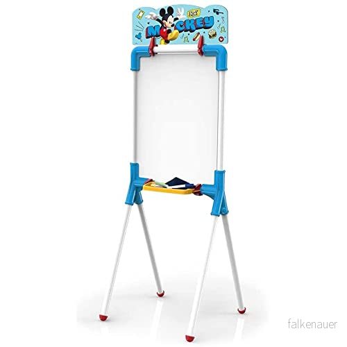 Chicos Musse Pigg 2 i 1 vändbar juniorwhiteboard Innehåller markör, krita, suddgummi och stencil Från 3 år Mått: 37 x 32,5 98 cm (53009) 8410788530095