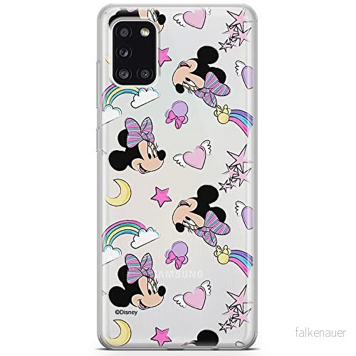 ERT GROUP mobiltelefonfodral för Samsung A31 originalt och officiellt licensierat Disney mönster Minnie 031 optimalt anpassad till formen på mobiltelefonen, gedeeltelijk transparant 5903040213551