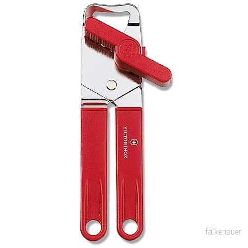 Victorinox, 7.6857, Küchenhelfer, Universal Dosenöffner, robuster Kunststoff Griff, Rot, Made in Switzerland, 7611160705167