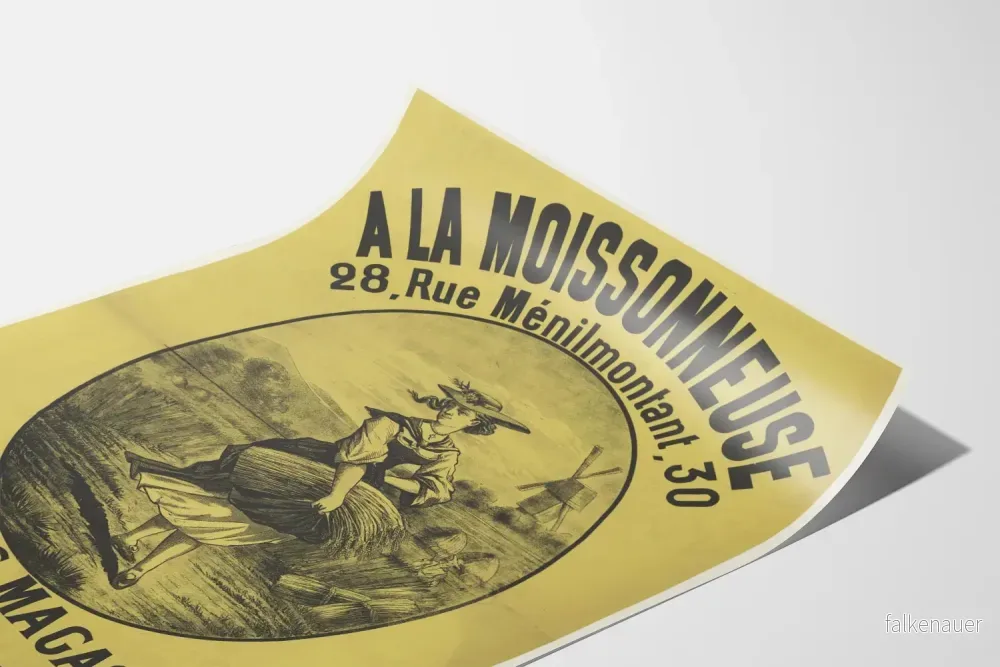 Vintageposter A La Moissonneuse - Retro väggdekoration - Bild 3