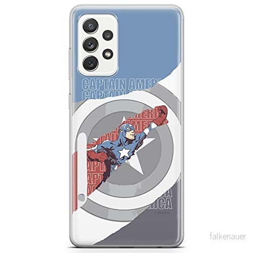 ERT GROUP mobiltelefonfodral för Samsung A72 5G originalt och officiellt licensierat Marvel mönster Captain America 013 optimalt anpassad till formen på mobiltelefonen, fodral tillverkad av TPU plast 5903040082140