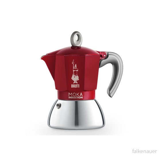 Mokabryggare Bialetti Moka Induction Red 4 cups 8006363029254