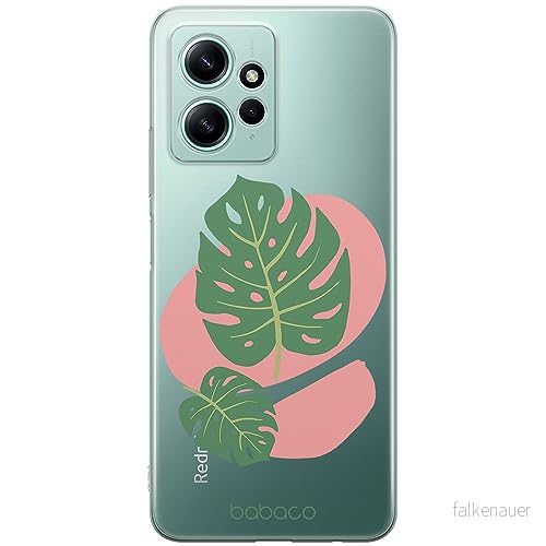 ERT GROUP mobiltelefonfodral för Xiaomi REDMI NOTE 12 4G originalt och officiellt licensierat Babaco mönster Plants 011 optimalt anpassad till formen på mobiltelefonen, gedeeltelijk transparant 5905511942670
