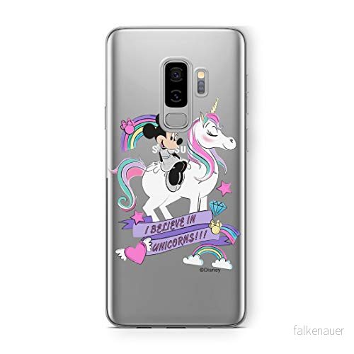 ERT GROUP mobiltelefonfodral för Samsung S9 PLUS originalt och officiellt licensierat Disney mönster Minnie 035 Vit optimalt anpassad till formen på mobiltelefonen, gedeeltelijk transparant 5903040659311