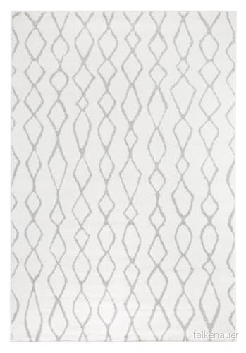 Andiamo Vävmatta Bolonia mönster modern Öko Tex 100 matta, polypropen, ornament grå, 120 x 170 cm 4002398200129