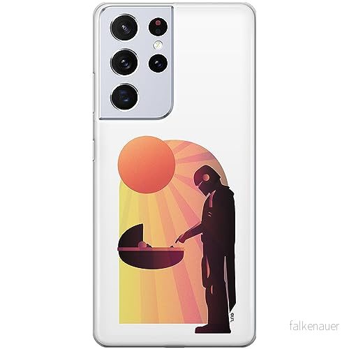 ERT GROUP mobiltelefonfodral för Samsung S21 ULTRA originalt och officiellt licensierat Star Wars mönster Baby Yoda 031 optimalt anpassad till formen på mobiltelefonen, fodral tillverkad av TPU plast 5905511752415