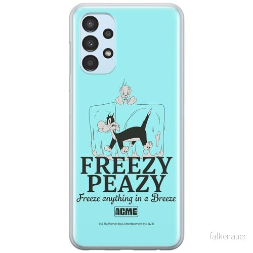 ERT GROUP mobiltelefonfodral för Samsung A13 4G originalt och officiellt licensierat Looney Tunes mönster Sylvester & Tweety 005, fodral tillverkad av TPU plast 5905795124632