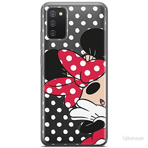 ERT GROUP mobiltelefonfodral för Samsung A02S originalt och officiellt licensierat Disney mönster Minnie 003 optimalt anpassad till formen på mobiltelefonen, gedeeltelijk transparant 5903040225202