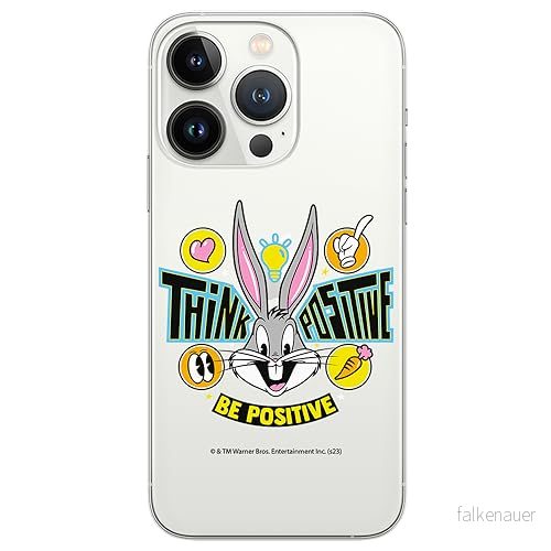 ERT GROUP mobiltelefonfodral för Iphone 13 PRO MAX originalt och officiellt licensierat Looney Tunes mönster Bugs 019 optimalt anpassad till formen på mobiltelefonen, gedeeltelijk transparant 5905795082611