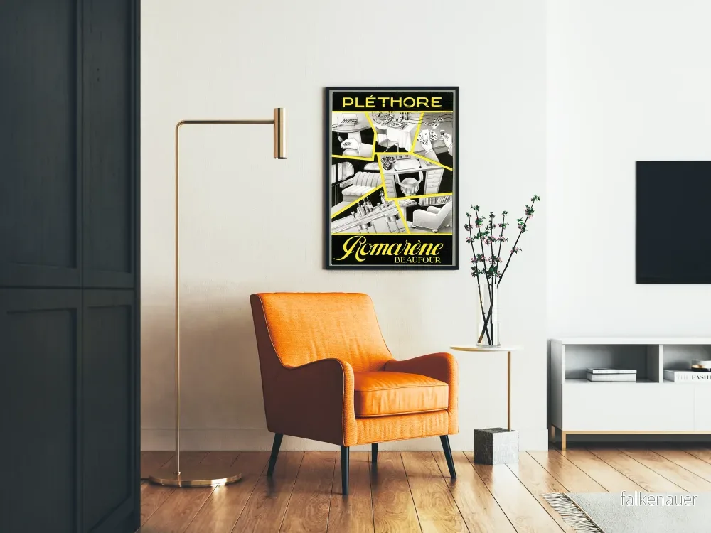 Vintageposter Romarène Beaufour Pléthore väggdekoration - Bild 2