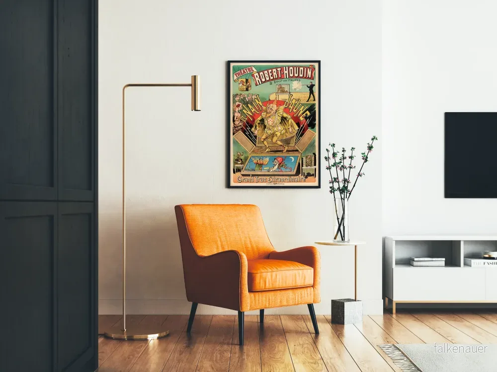 Vintageaffisch Teater Robert-Houdin Den Gula Dvärgen - Bild 2