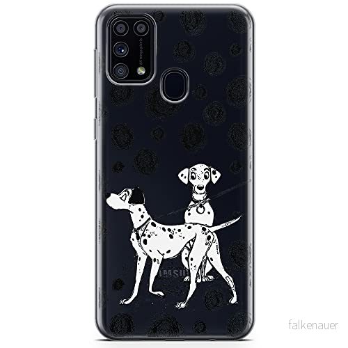 ERT GROUP mobiltelefonfodral för Samsung M31 originalt och officiellt licensierat Disney mönster Dalmatian 002 optimalt anpassad till formen på mobiltelefonen, gedeeltelijk transparant 5904805475184