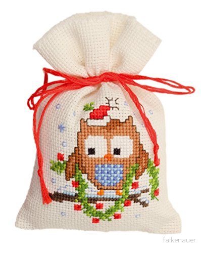 Vervaco Kryddväska broderi pack i räknat korsstygn, flerfärgad/rosa 5413480379514