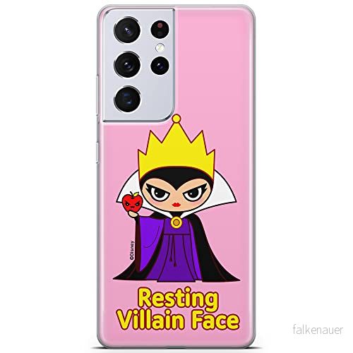 ERT GROUP mobiltelefonfodral för Samsung S21 ULTRA originalt och officiellt licensierat Disney mönster The Evil Queen 002 anpassad till formen på mobiltelefonen, fodral tillverkad av TPU plast 5905131472793