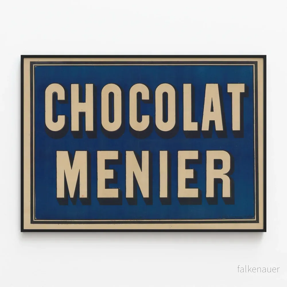 Vintageposter Chocolat Menier - Retro reklamposter