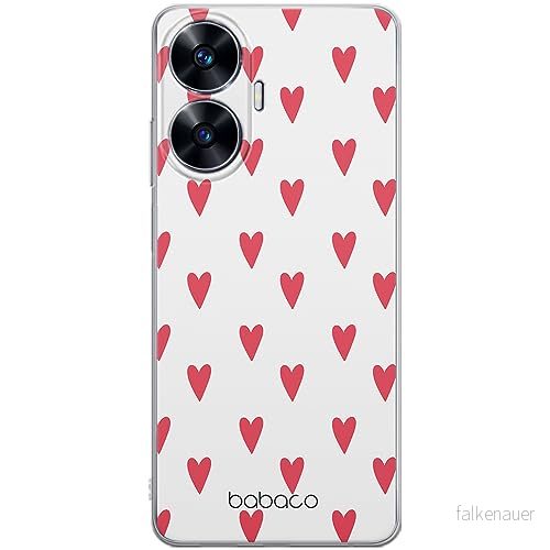ERT GROUP mobiltelefonfodral för Realme C55 originalt och officiellt licensierat Babaco mönster Hearts 004 optimalt anpassad till formen på mobiltelefonen, gedeeltelijk transparant 5905511865306