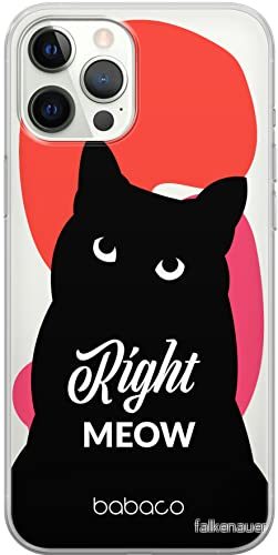 ERT GROUP mobiltelefonfodral för Iphone 12/12 PRO originalt och officiellt licensierat Babaco mönster Cats 004 optimalt anpassad till formen på mobiltelefonen, gedeeltelijk transparant 5905131089618