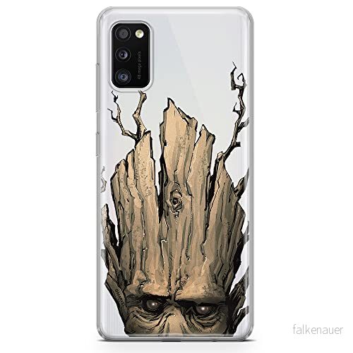 ERT GROUP mobiltelefonfodral för Samsung A41 originalt och officiellt licensierat Marvel mönster Groot 002 optimalt anpassad till formen på mobiltelefonen, gedeeltelijk transparant 5903537491967