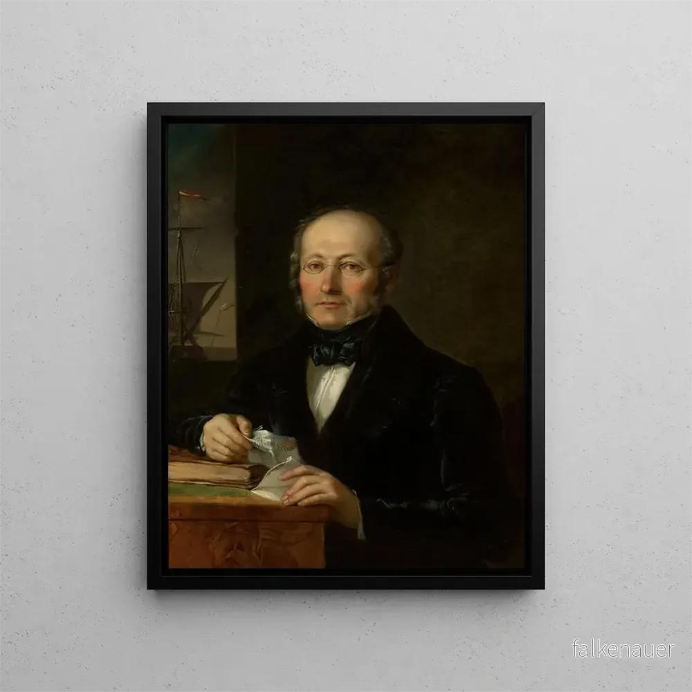 Målning Portrait du père de l'artiste Levy Lesser - Aleksander Lesser | Konsttryck