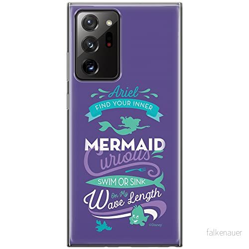 ERT GROUP mobiltelefonfodral för Samsung GALAXY NOTE 20 ULTRA originalt och officiellt licensierat Disney mönster Ariel 002 anpassad till formen på mobiltelefonen, fodral tillverkad av TPU plast 5903040359310