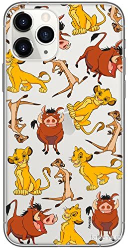 ERT GROUP mobiltelefonfodral för Iphone 11 PRO originalt och officiellt licensierat Disney mönster Simba & Friends 010 optimalt anpassad till formen på mobiltelefonen, gedeeltelijk transparant 5905131791085
