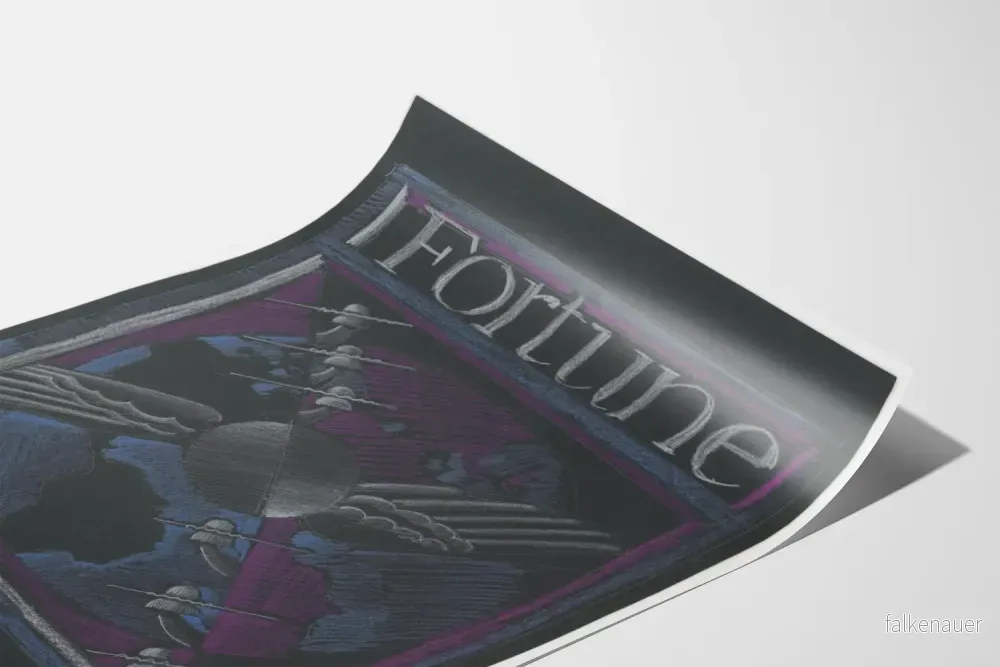 Abstrakt designposter med Fortune Globe och telefonlinjer - Bild 3