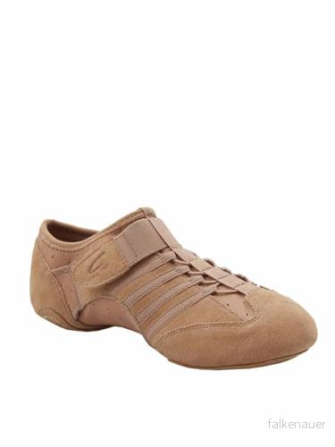 Capezio Jag Suede Sole Jazz Shoe, Caramel, 9 m 886275277671