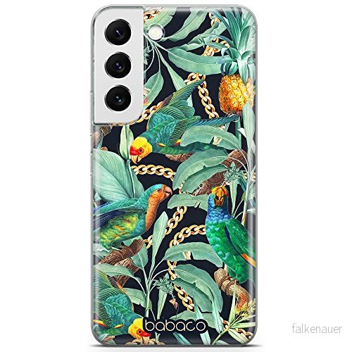 ERT GROUP mobiltelefonfodral för Samsung S22 PLUS originalt och officiellt licensierat Babaco mönster Flowers 058 optimalt anpassad till formen på mobiltelefonen, fodral tillverkad av TPU plast 5905131369123