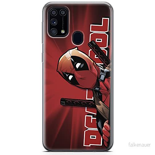 ERT GROUP mobiltelefonfodral för Samsung M31 originalt och officiellt licensierat Marvel mönster Deadpool 002 optimalt anpassad till formen på mobiltelefonen, fodral tillverkad av TPU plast 5904805481253