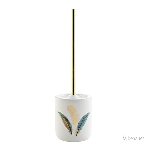 douceur d'intérieur, Toalettborste (Ø 10,6 x 40 cm) Plumiss, metalltryckt keramik 3574388021478